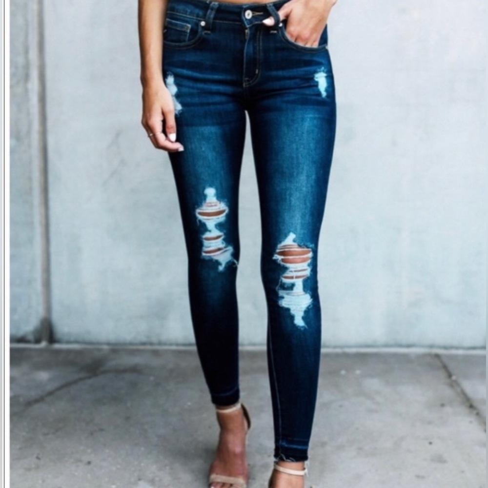 JORDAN DISTRESSED SKINNY VICI